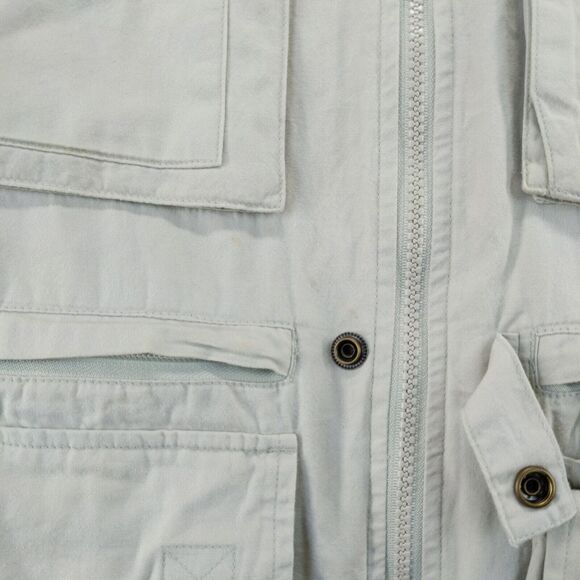 Bimini Bay Expedition Jacket SZ M Gray Sand 21W 30L Cargo Pocket Full Zip W/Tags - Picture 12 of 12